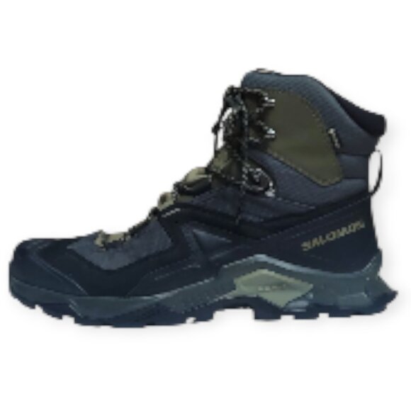 Salomon Quest Element GTX Men’s Hiking Boots Sz 14 Black Olive Green Waterproof - Picture 3 of 11